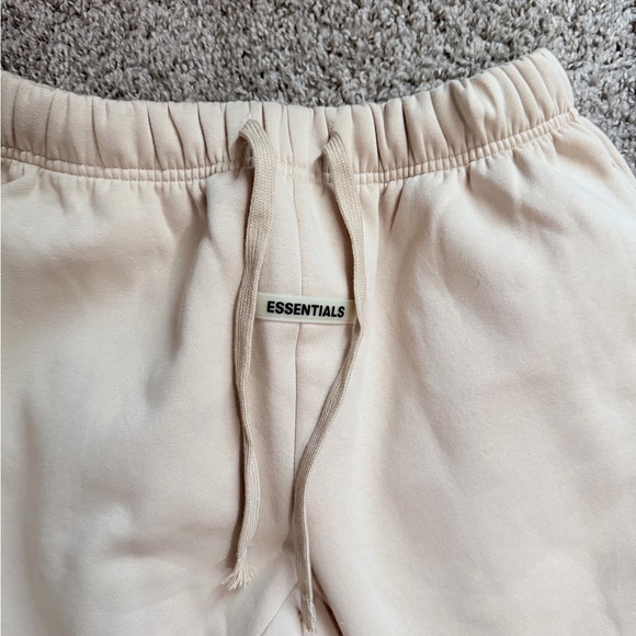 Essentials Beige Drawstring Sweatpants - Picture 3 of 6